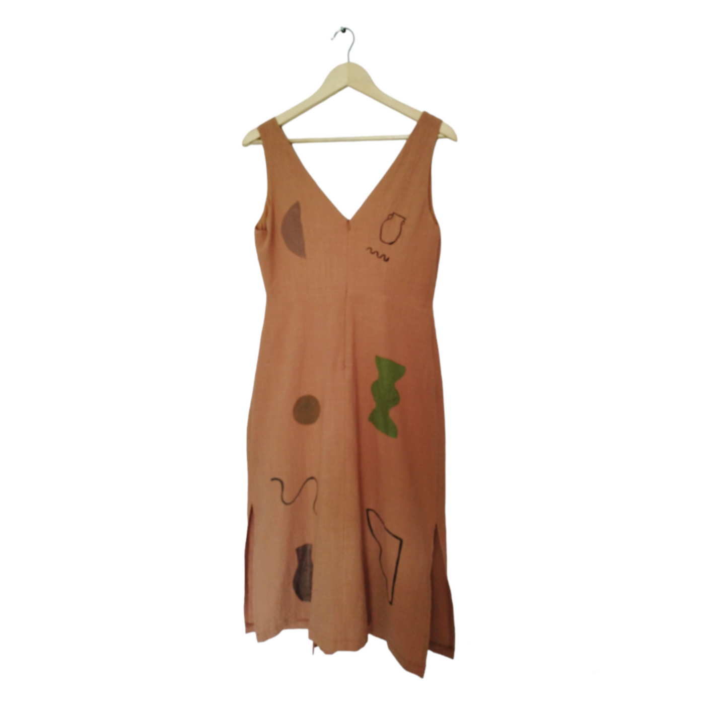 Aff & Jam Hand painted Terracotta Dress - Radical Living 