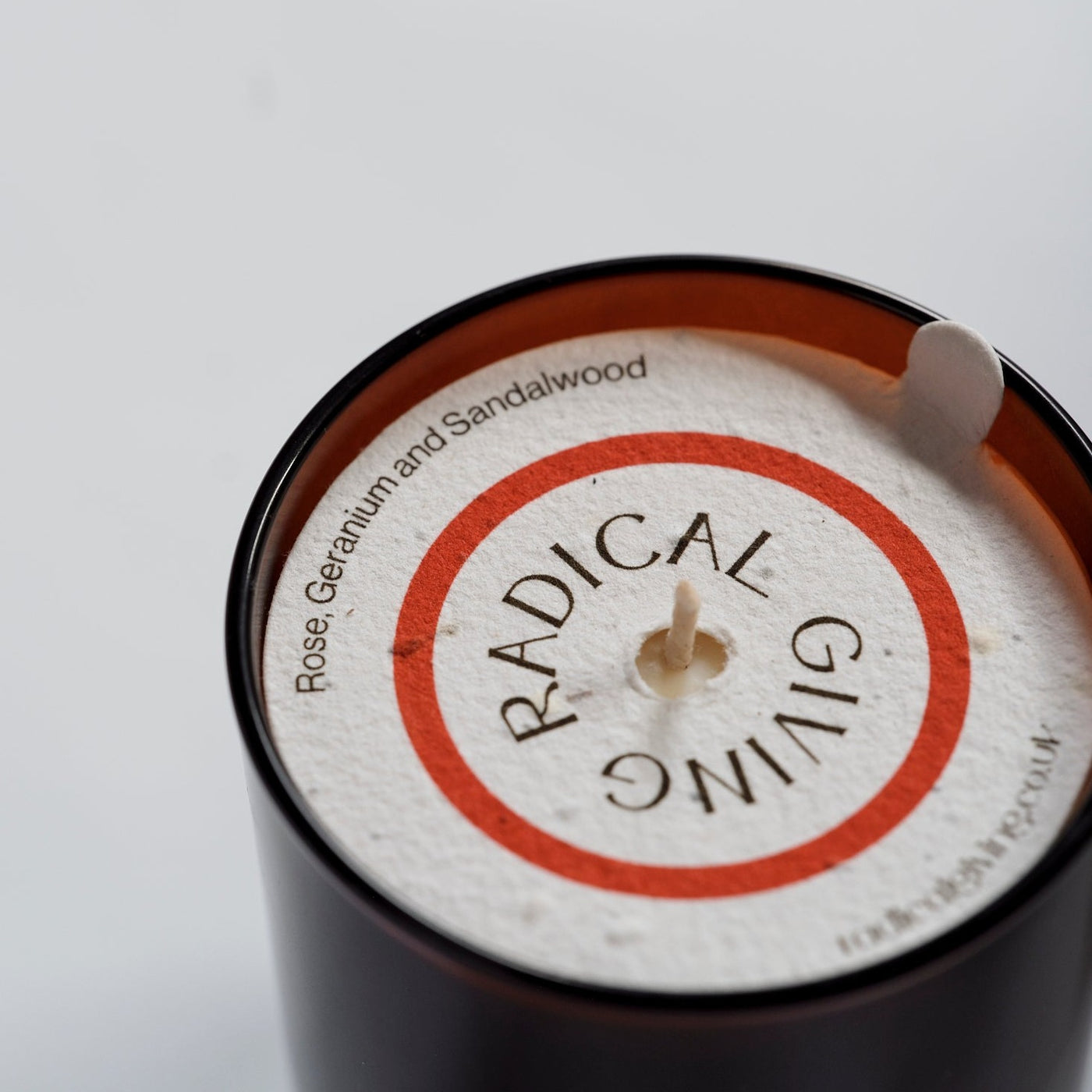 Radical Giving Rose, Geranium and Sandalwood Soy Candle - Radical Giving