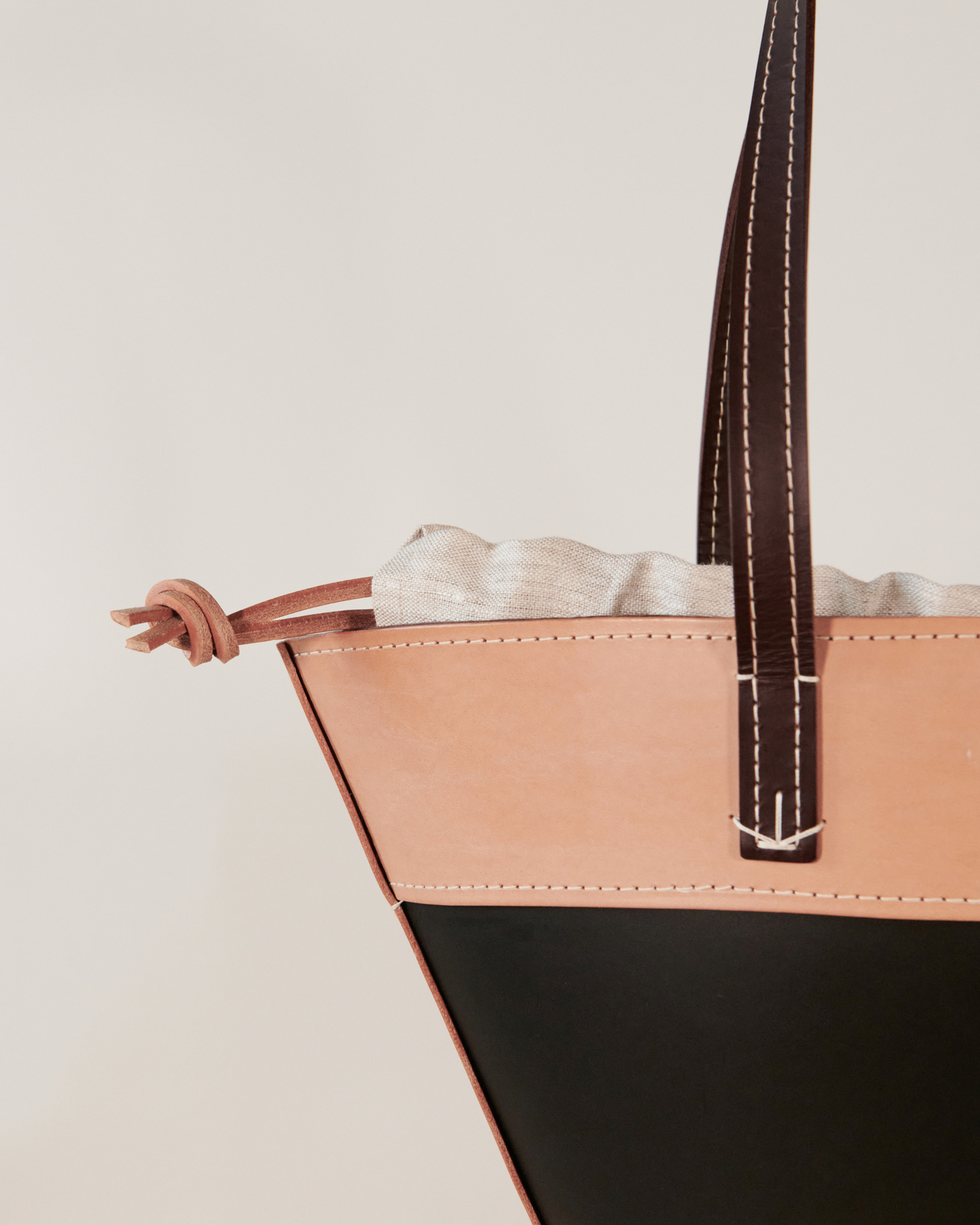 Lucy Welton Handmade Leather Margot Bag Tan, Brown & black