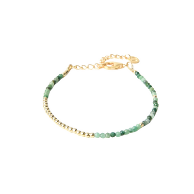 Sofia Dickie Delicate Beaded Gemstone Bracelet – Emerald - Radical Living