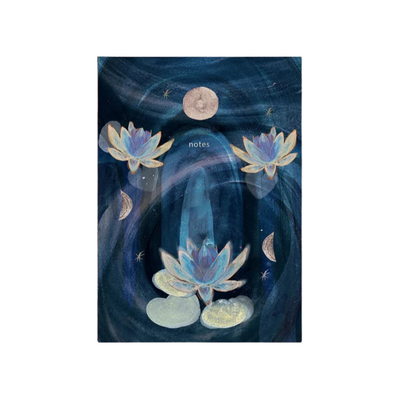 Nikki Strange Blue Lotus Dreaming notebook - Radical Living 