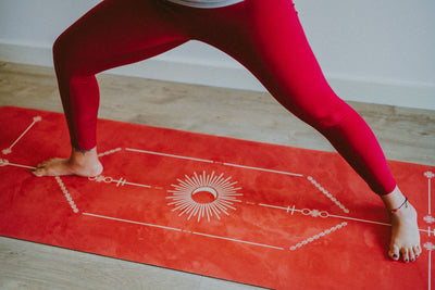 Ladina Warrior Red Velvet Yoga Mat - Radical Giving