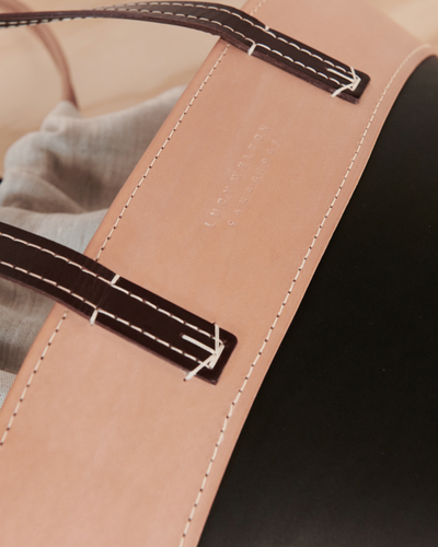 Lucy Welton Handmade Leather Margot Bag Tan, Brown & black