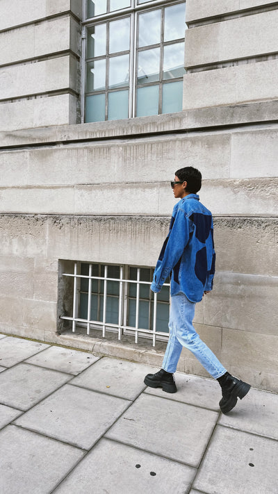 Caroline Dickinson Hand Printed Denim Pissarro Shirt