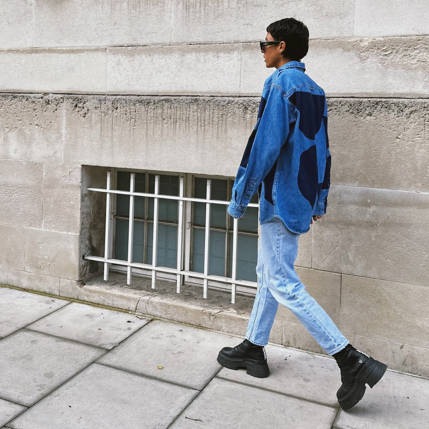 Caroline Dickinson Hand Printed Denim Warhol Shirt - Radical  Living 