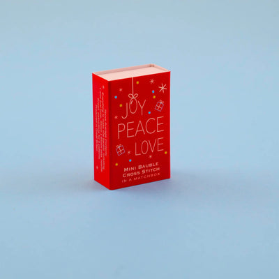 Marvling Bros LTD Make Your Own Christmas Bauble Joy, Peace, Love Cross Stitch Kit