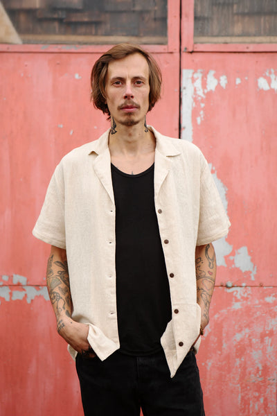 Baana Naturals Unisex Baloon Long Linen Shirt - Radical Living