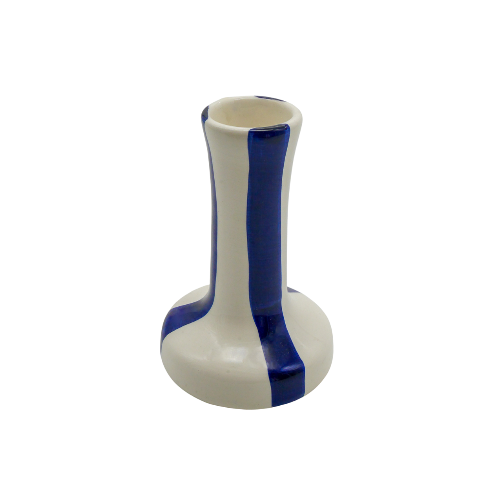 Woven Rosa Hand painted Sandy Candlestick Azure - Radical Living 