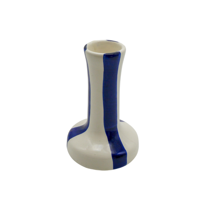 Woven Rosa Hand painted Sandy Candlestick Azure - Radical Living 