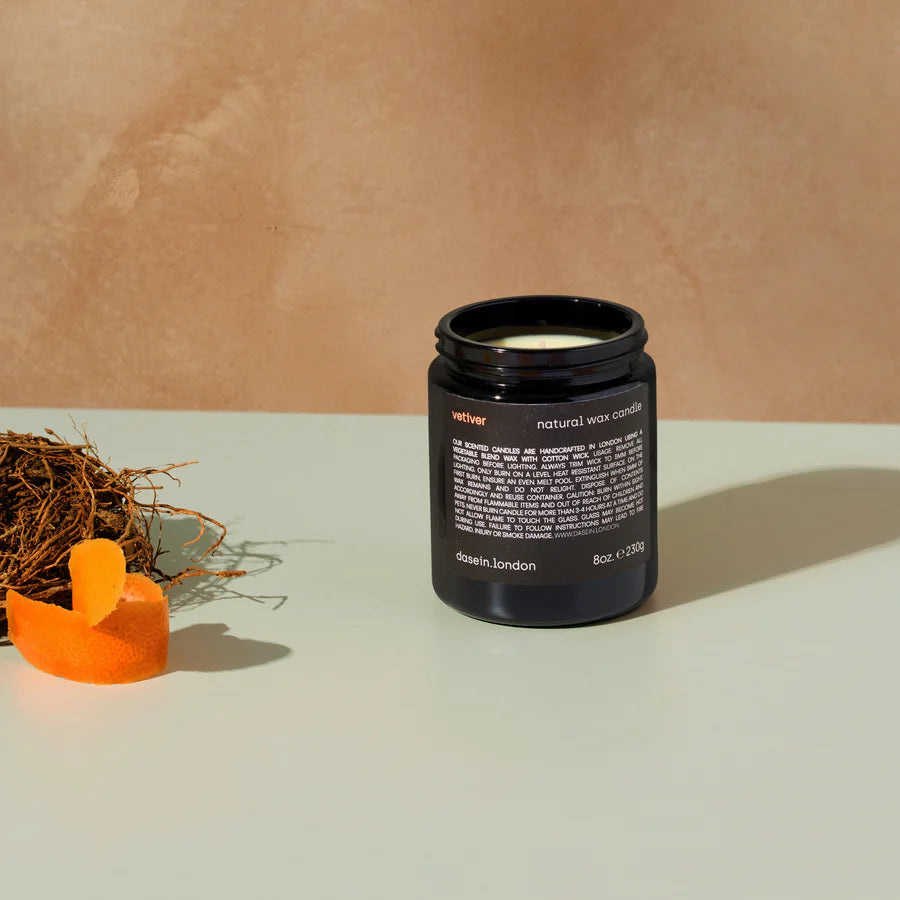 Dasein.London Vetiver Natural Wax Candle - Radical Living