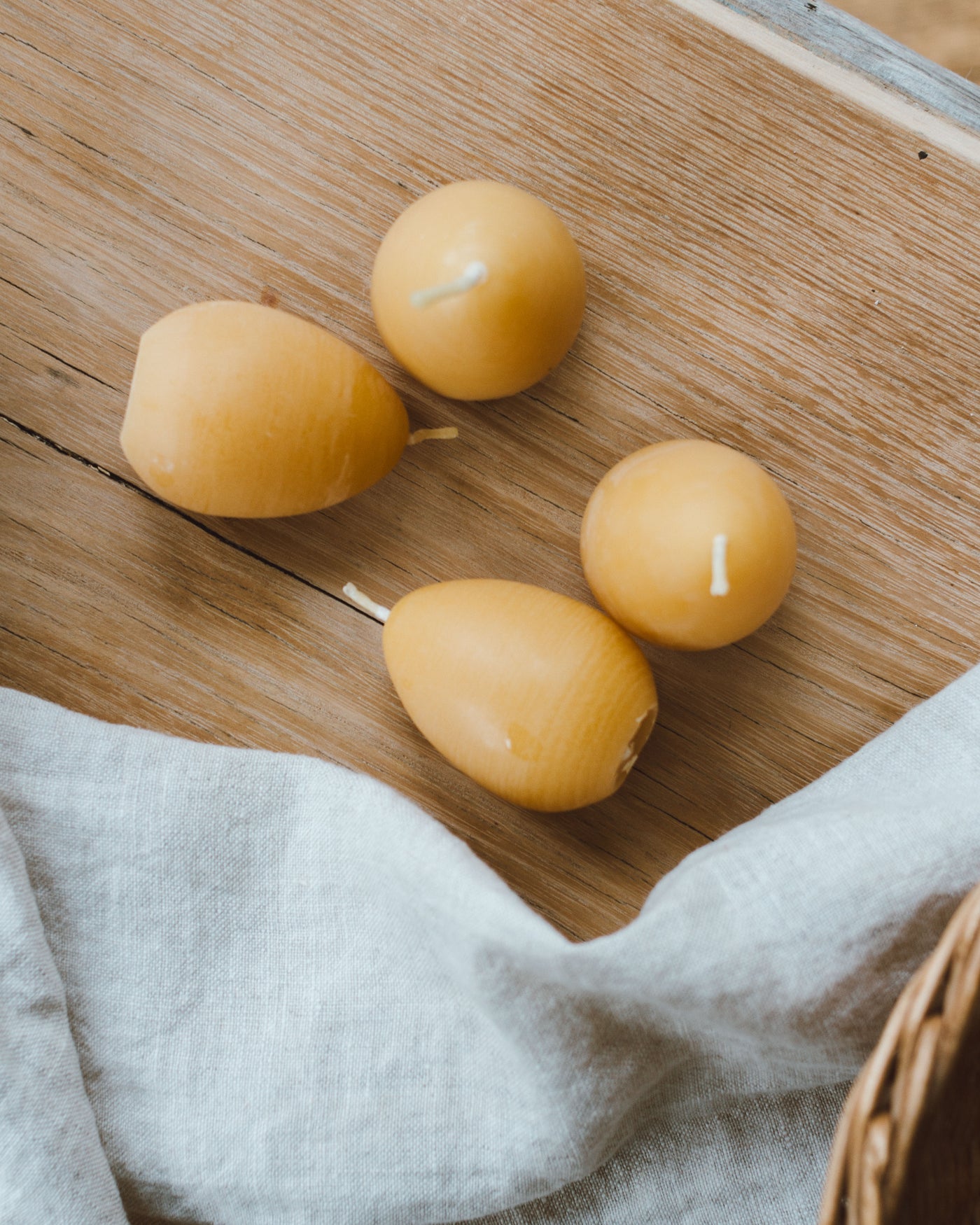 Goldrick Beeswax Egg Candle - Radical Giving 