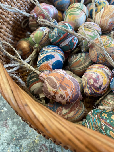 Jemma Lewis Marbling Acorns 'Lucky Dip' Hand Marbled Wooden Acorns - Radical Living