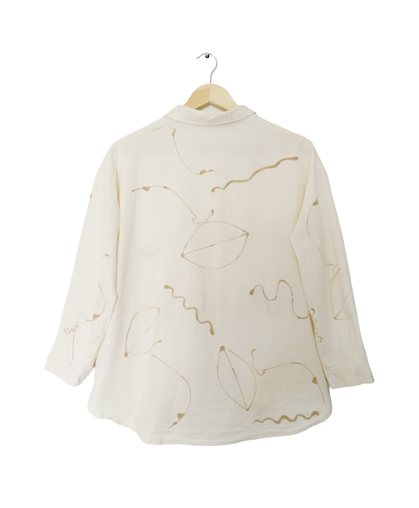 Aff & Jam Hand painted Ivory Pattern Shirt - Radical Giving