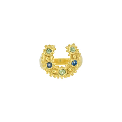 Sharlala Sapphire Horse Ring Gold Vermeil - Radical Living