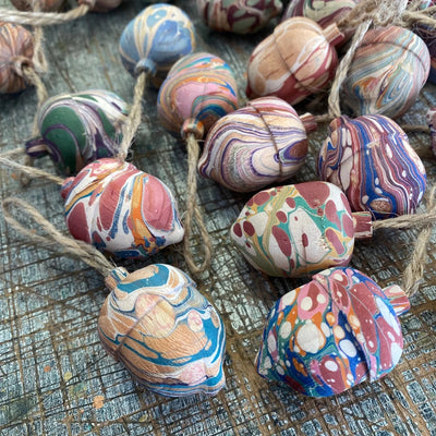 Jemma Lewis Marbling Acorns 'Lucky Dip' Hand Marbled Wooden Acorns - Radical Living