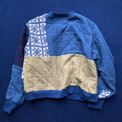 O Moon All Round Patchwork Quilted Sweatshirt M - Radical Living