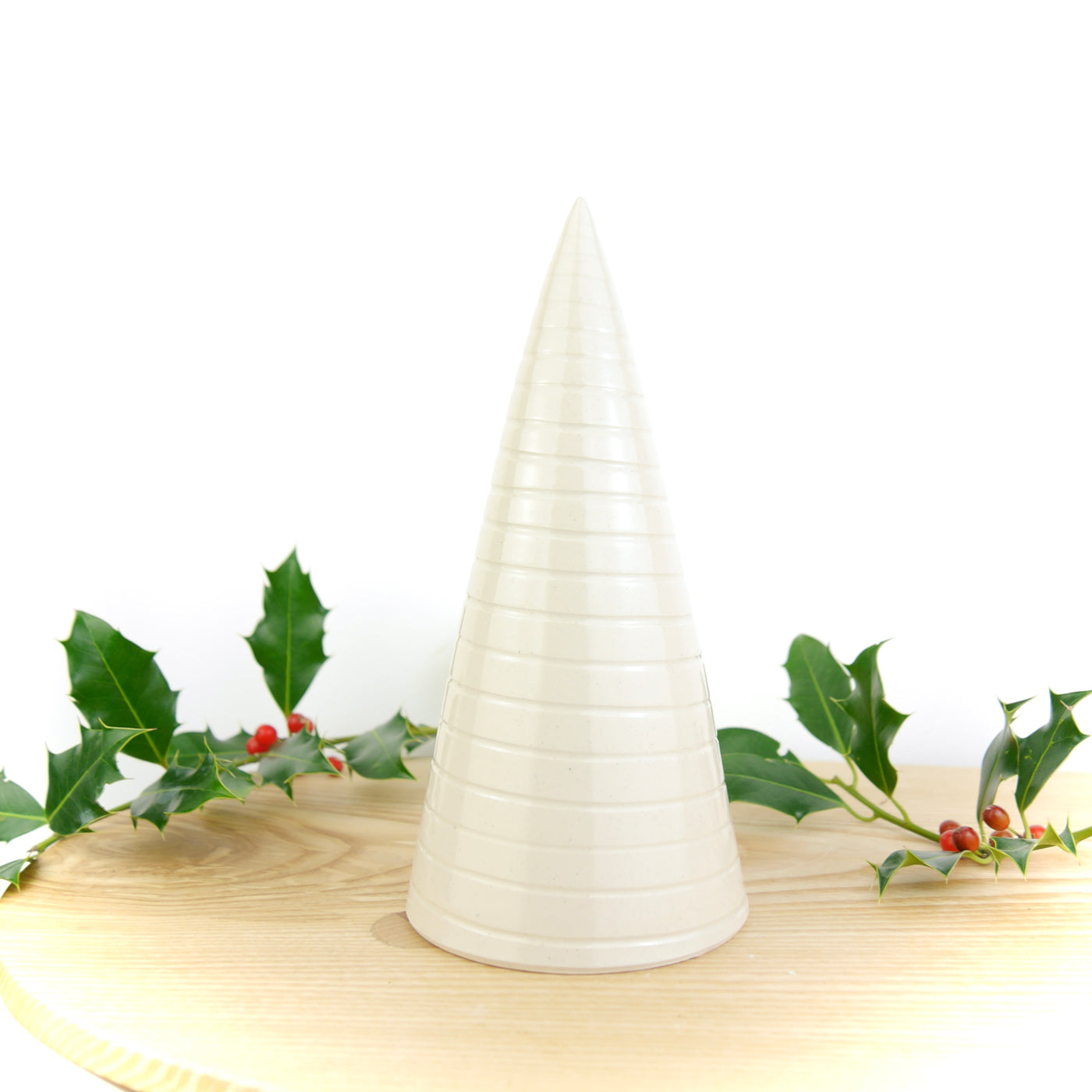 Throw To Fire Handmade White Ceramic Christmas Tree  - Radical Living