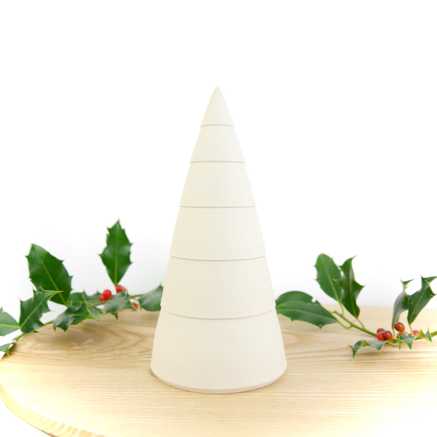 Throw To Fire Handmade White Ceramic Christmas Tree  - Radical Living