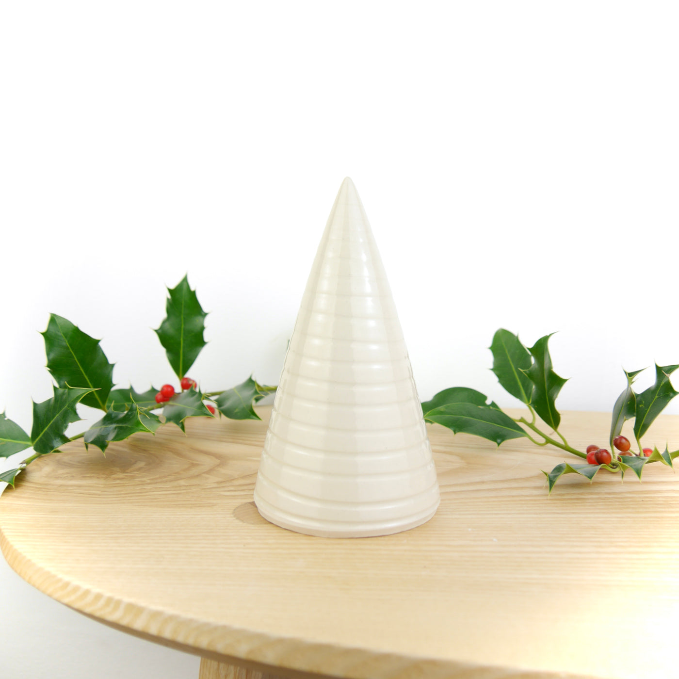 Throw To Fire Handmade White Ceramic Christmas Tree  - Radical Living