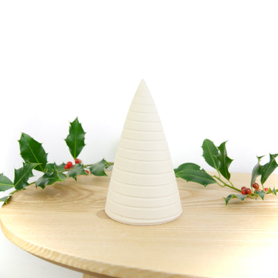 Throw To Fire Handmade White Ceramic Christmas Tree  - Radical Living