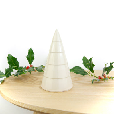 Throw To Fire Handmade White Ceramic Christmas Tree  - Radical Living