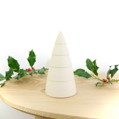 Throw To Fire Handmade White Ceramic Christmas Tree  - Radical Living