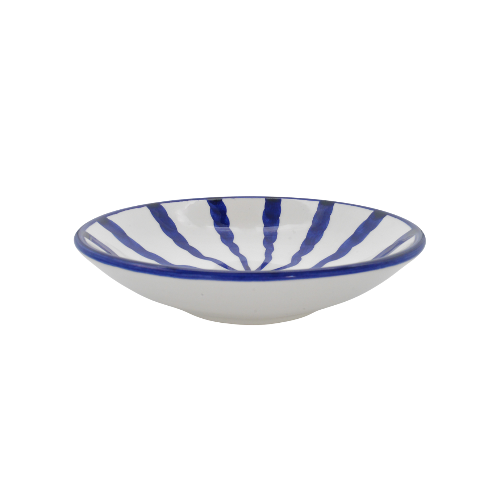 Woven Rosa Hand painted Wave Pasta Bowl Azure - Radical Living 