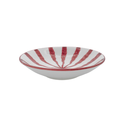 Woven Rosa Hand painted Wave Pasta Bowl Grenadine - Radical Living