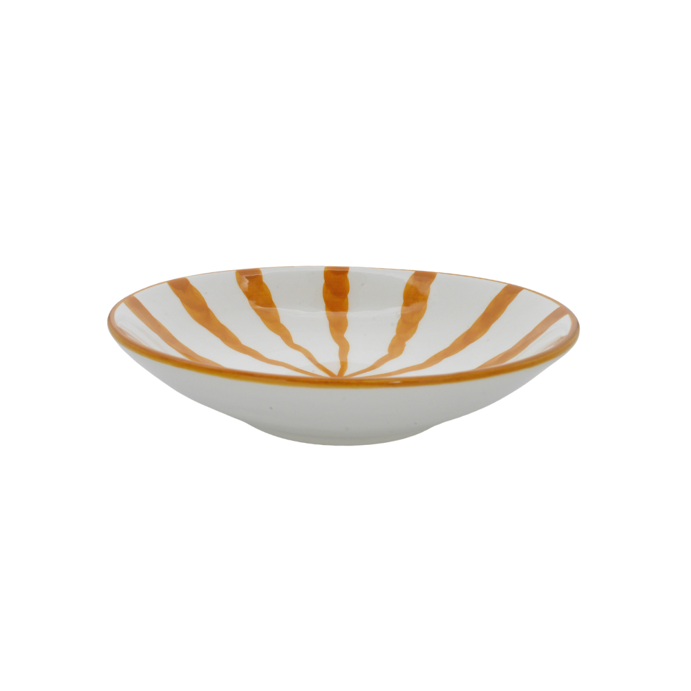 Woven Rosa Hand painted Wave Pasta Bowl Sunglow - Radical Living 