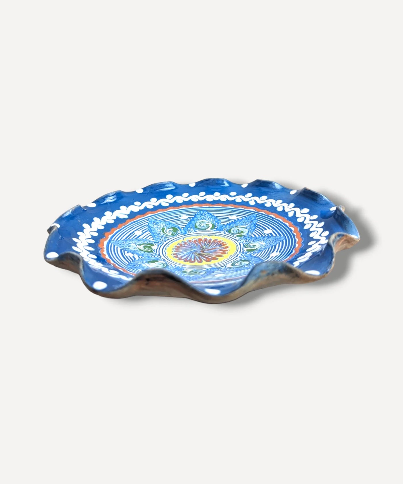 Casa De Folklore Cobalt Ripple Servings Dish - Radical  Living