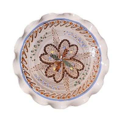 Casa De Folklore Large Ripple Plate Flower Centre -Radical Living