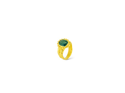 Sharlala Jewellery Sea Sapphire Anemone Ring Gold Vermeil