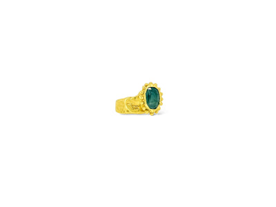 Sharlala Jewellery Sea Sapphire Anemone Ring Gold Vermeil