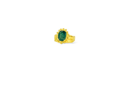 Sharlala Jewellery Sea Sapphire Anemone Ring Gold Vermeil