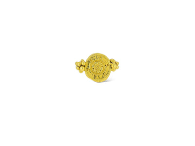 Sharlala Jewellery Granulated Wheel Rings Gold Vermeil