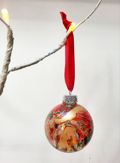 Rosie Grace Studio Christmas Baubles Red, Green & Gold - Radical Living