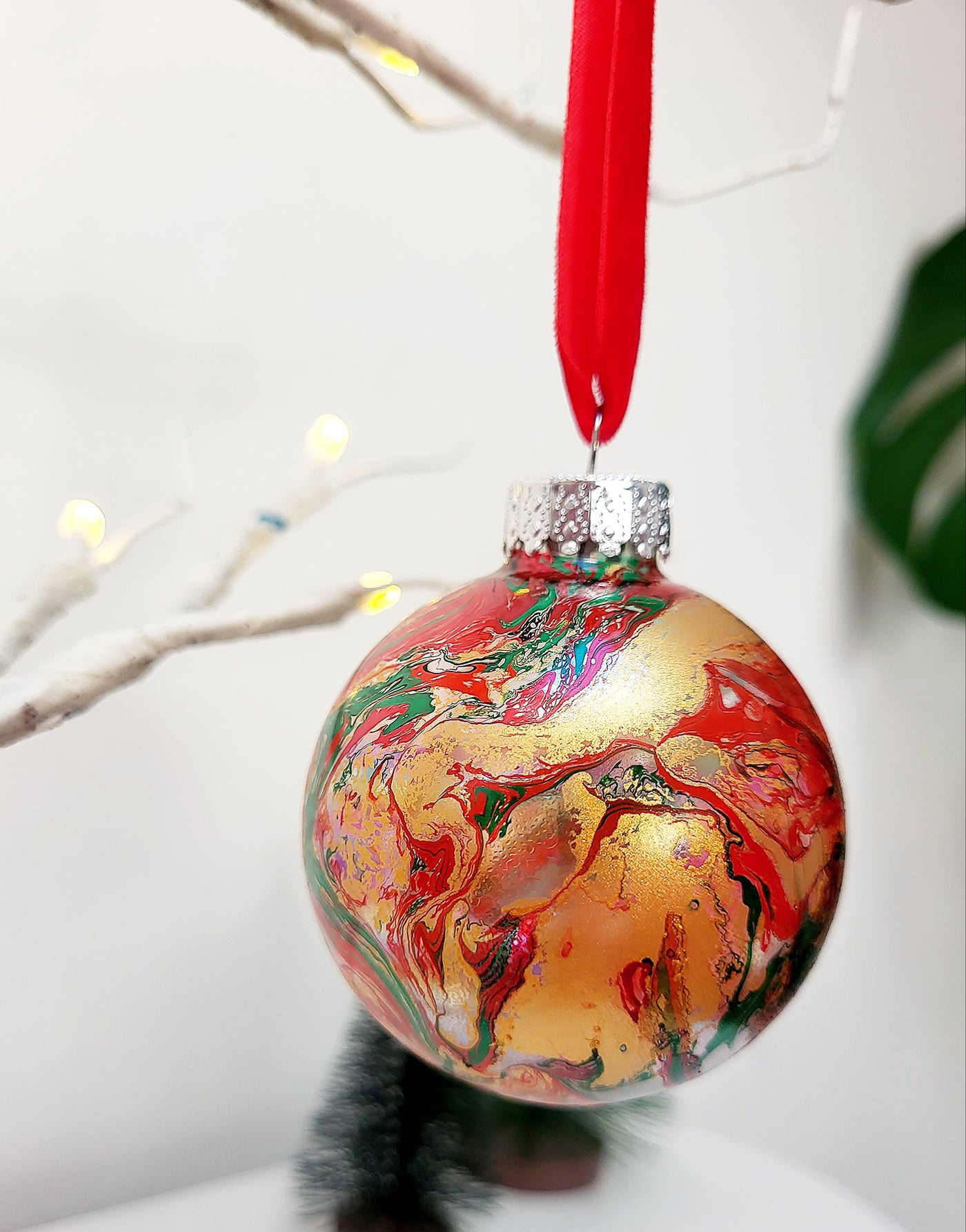 Rosie Grace Studio Christmas Baubles Red, Green & Gold - Radical Living