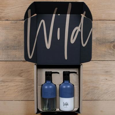 Wild England Cleansing Gel & Body Lotion Gift Pack - Lavender & Eucalyptus