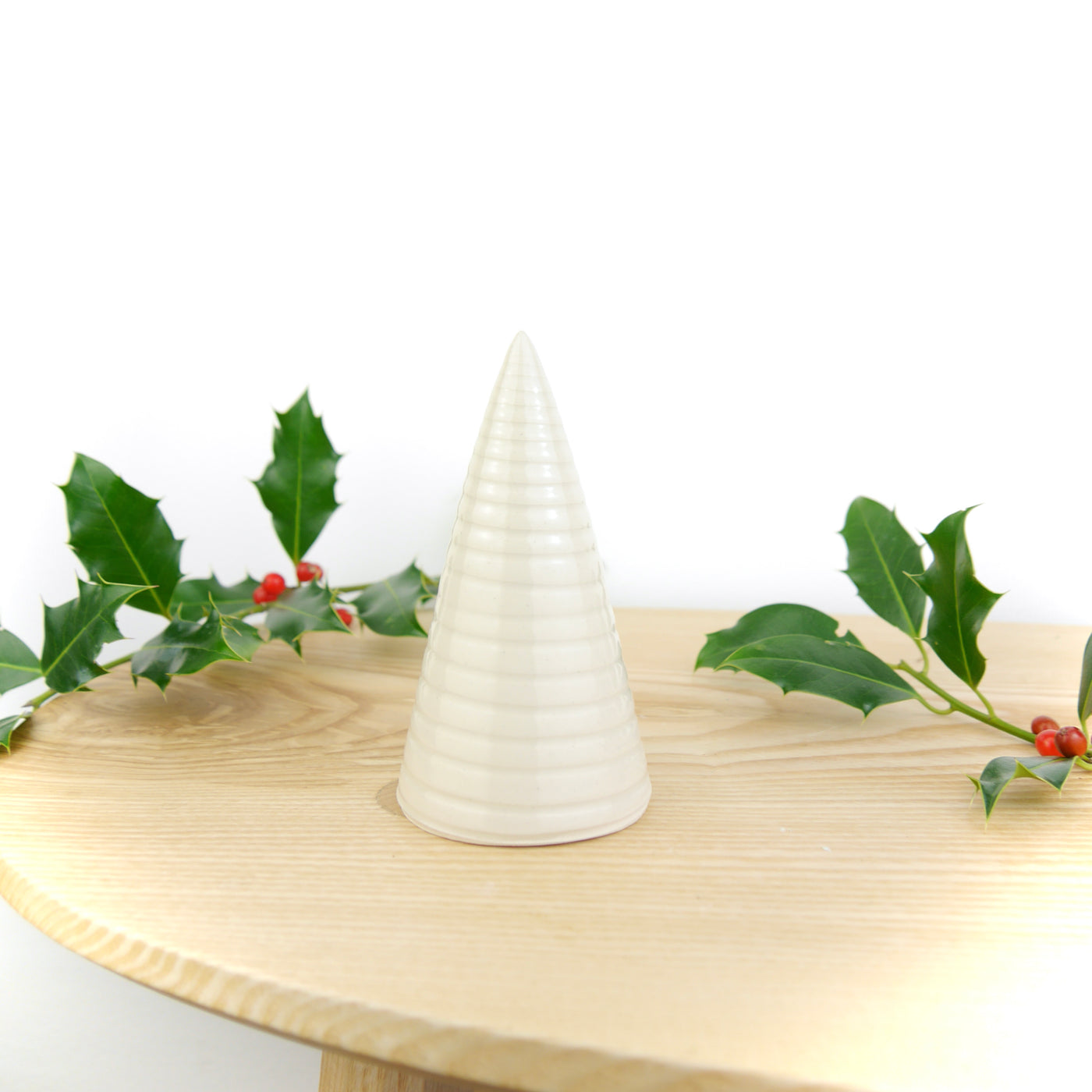 Throw To Fire Handmade White Ceramic Christmas Tree  - Radical Living