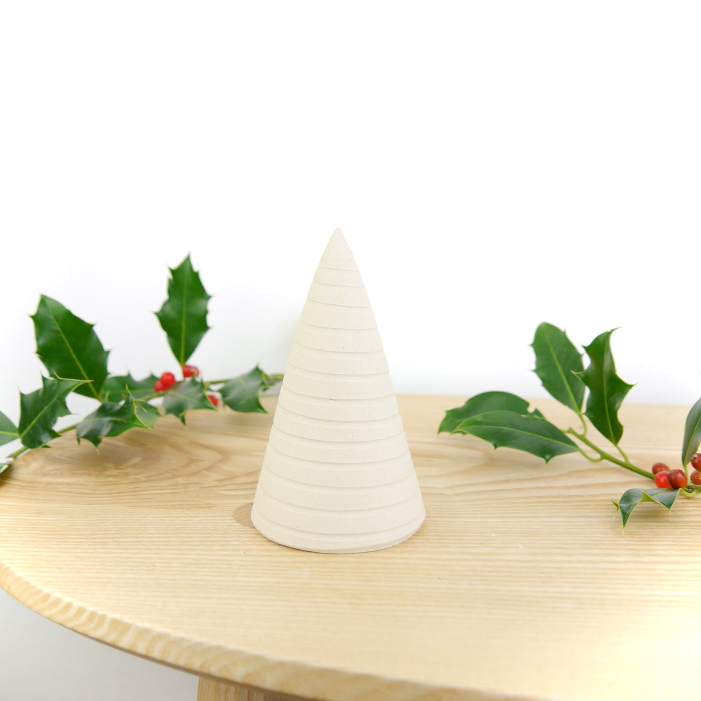 Throw To Fire Handmade White Ceramic Christmas Tree  - Radical Living