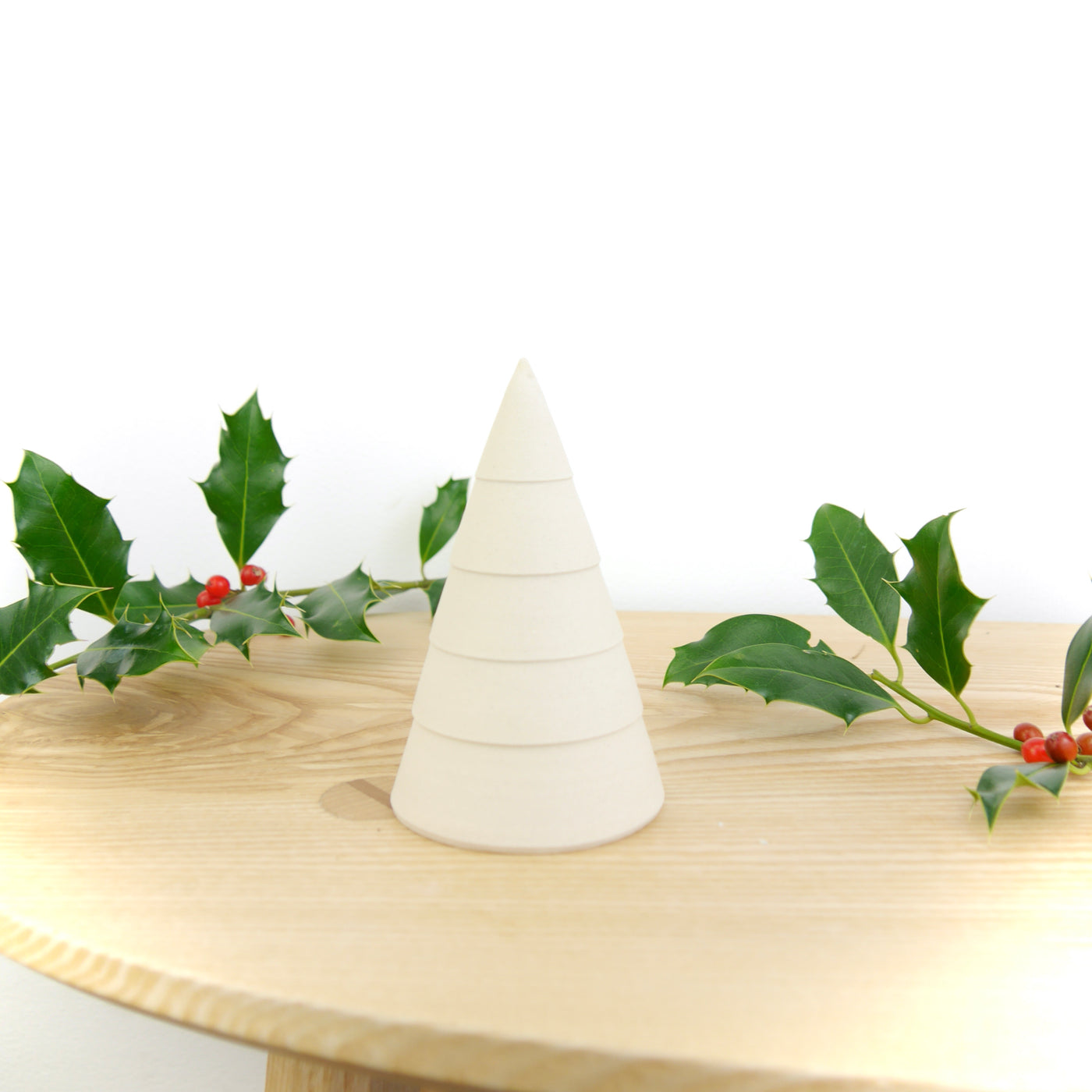 Throw To Fire Handmade White Ceramic Christmas Tree  - Radical Living