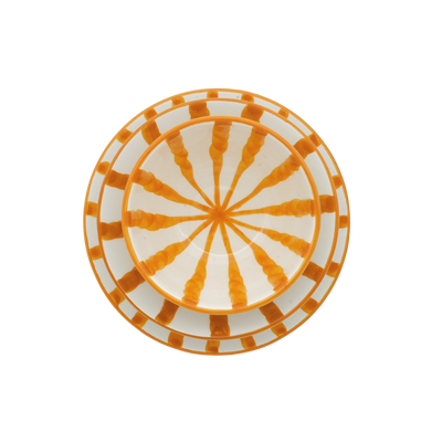 Woven Rosa Handpainted Wave Dinner Plate Sunglow - Radical Living