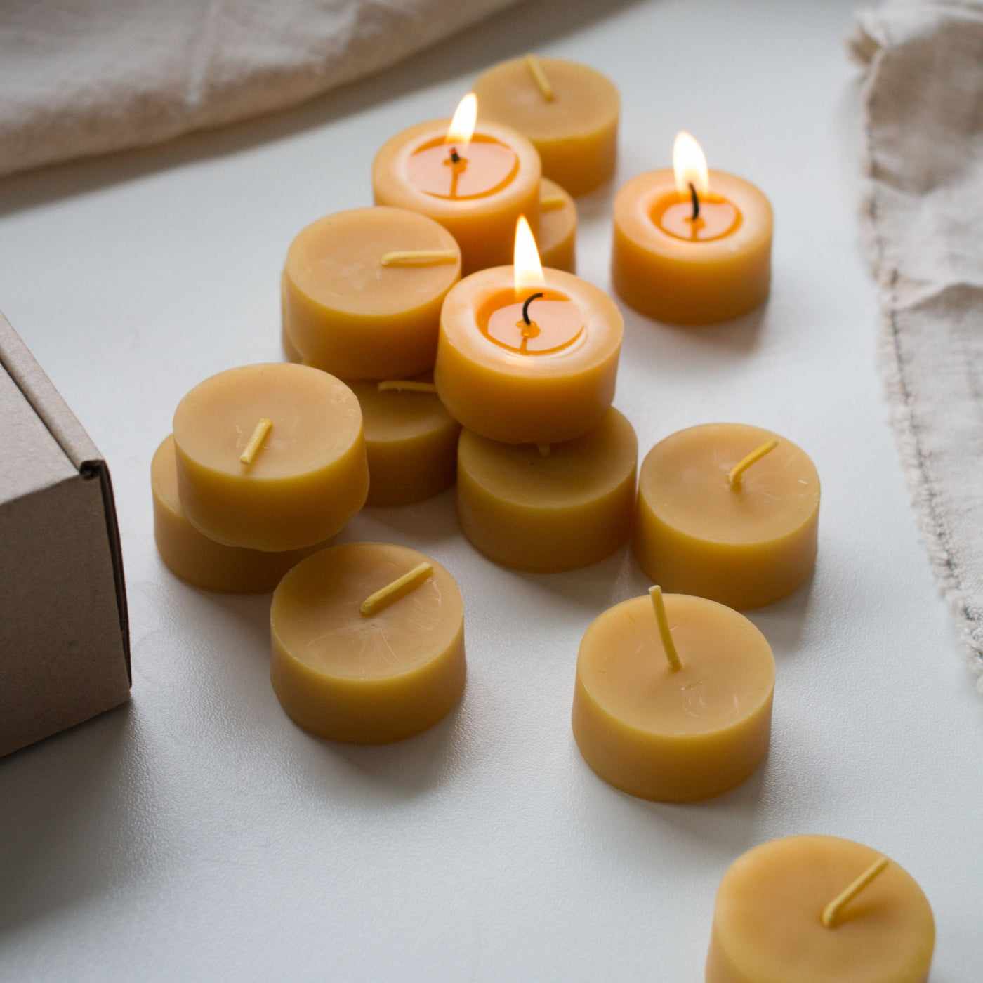 Goldrick Beeswax Tealights Set of 16 - Radical Giving