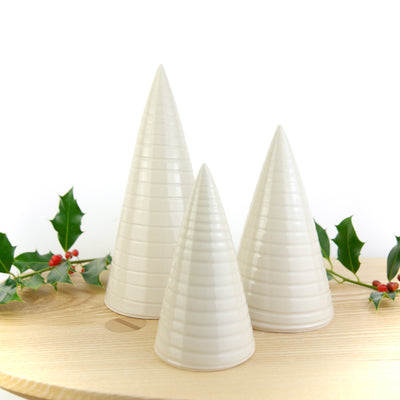 Throw To Fire Handmade White Ceramic Christmas Tree  - Radical Living