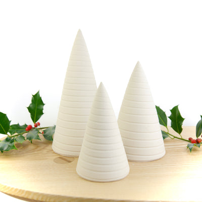 Throw To Fire Handmade White Ceramic Christmas Tree  - Radical Living