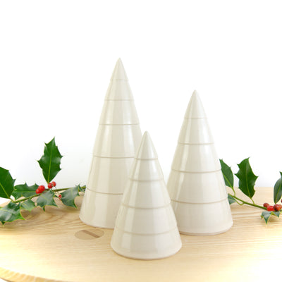 Throw To Fire Handmade White Ceramic Christmas Tree  - Radical Living