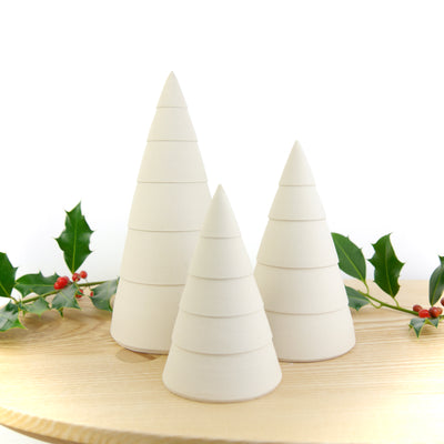 Throw To Fire Handmade White Ceramic Christmas Tree  - Radical Living