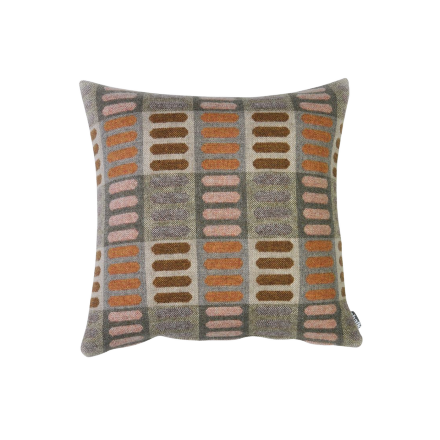 Chalk Woven Merino Lambswool Cushion Demifour Ochre - Radical Living