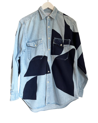 Caroline Dickinson Hand Printed Denim Warhol Shirt - Radical  Living 