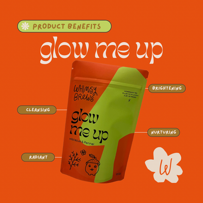 Whimsy Brews Glow Me Up Herbal Tea - Radical Living 